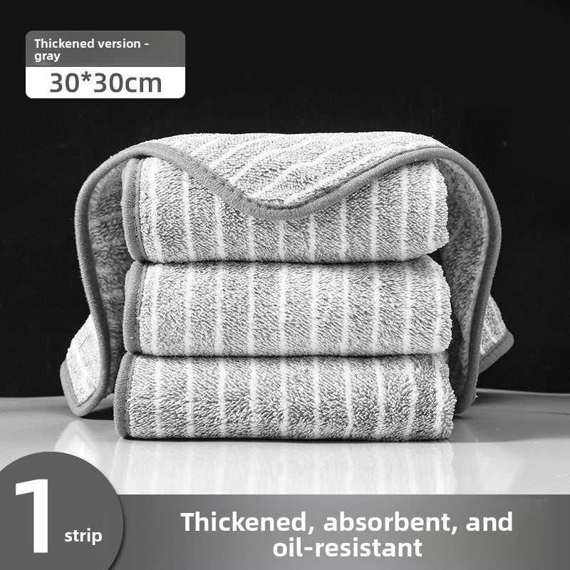 Thickened kitchen disinfectant absorbent dishwashing rags