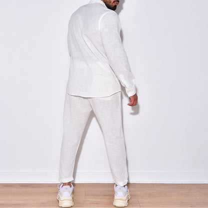 Conjunto de dos piezas de pants informal para caballero