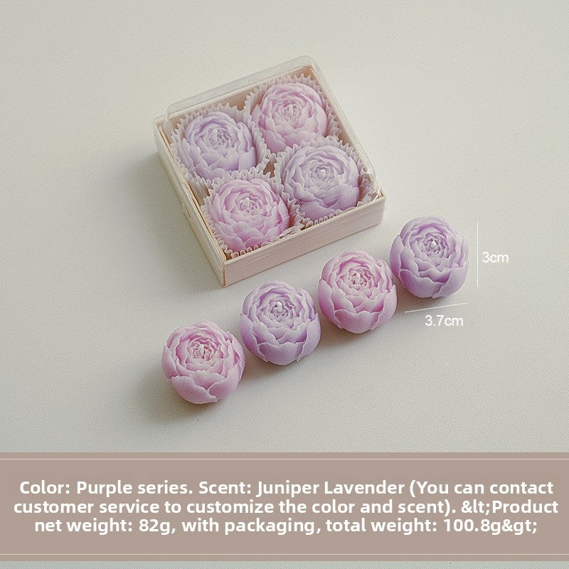 Set de regalo de velas aromáticas florales hechas a mano