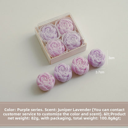Set de regalo de velas aromáticas florales hechas a mano
