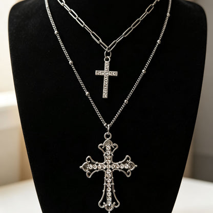 Hip-hop cross necklace