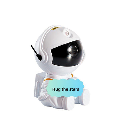 Lámpara de noche con proyección de estrellas de astronauta y control remoto.