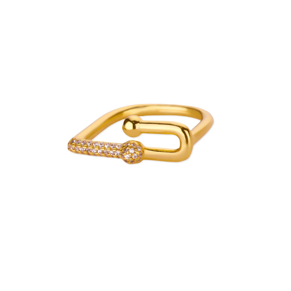 Anillo con diseño abierto