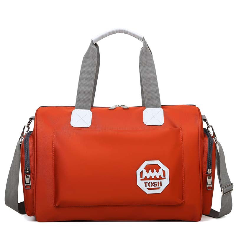 Bolsa de viaje impermeable de gran capacidad con compartimento para zapatos.