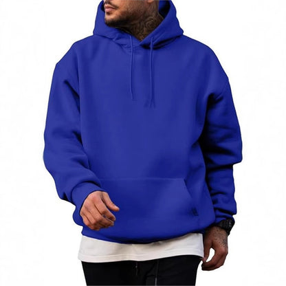 Sudadera de color liso estilo americano con capucha