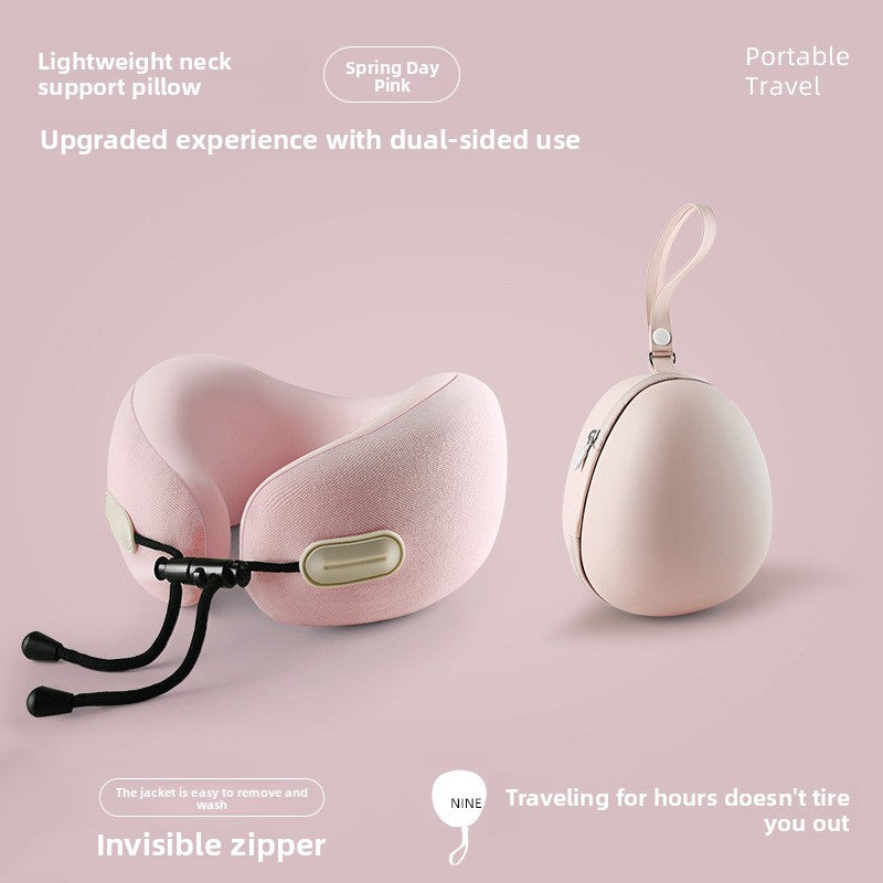 Almohada de viaje para el cuello en forma de U con espuma viscoelástica