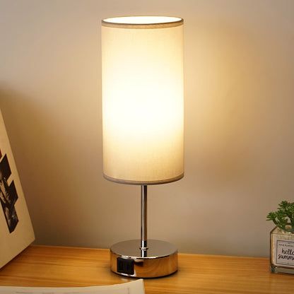 Lámpara decorativa de mesilla de noche con puertos de carga USB y C