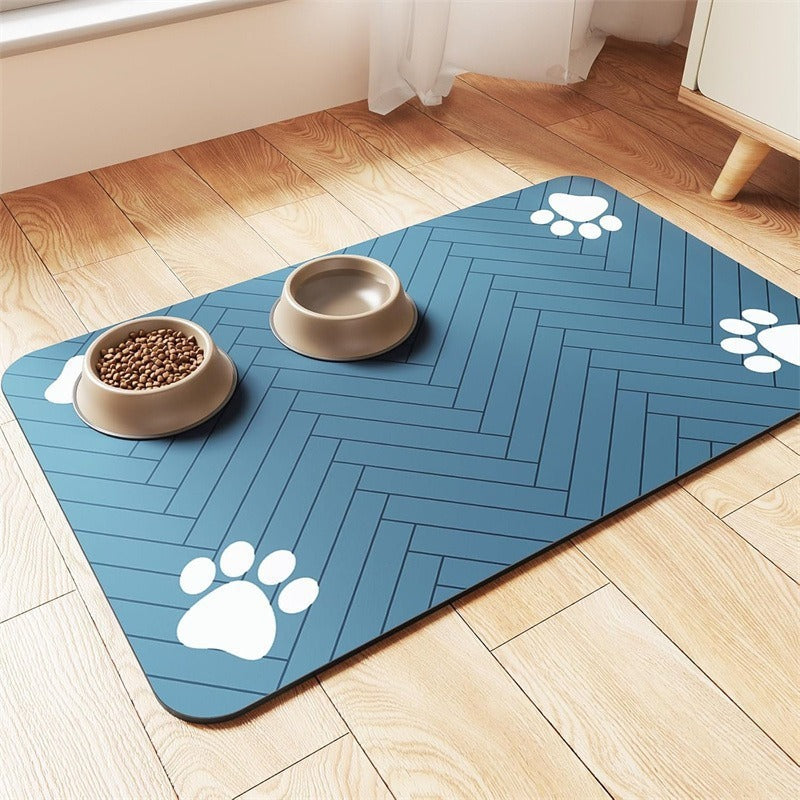 Alfombrilla de alimentación para mascotas suave