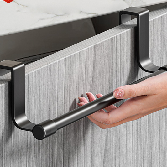 Toallero de acero inoxidable para puerta de cocina