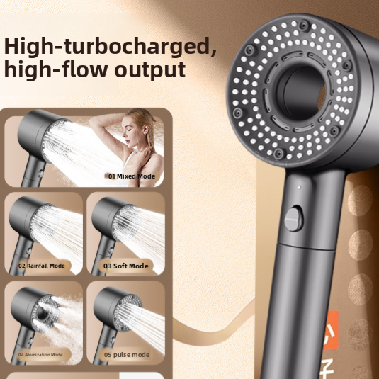Cabezal de ducha turboalimentado