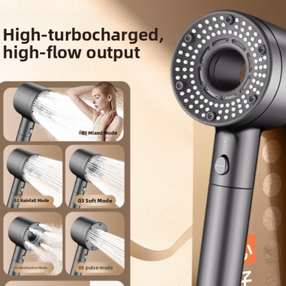 Cabezal de ducha turboalimentado