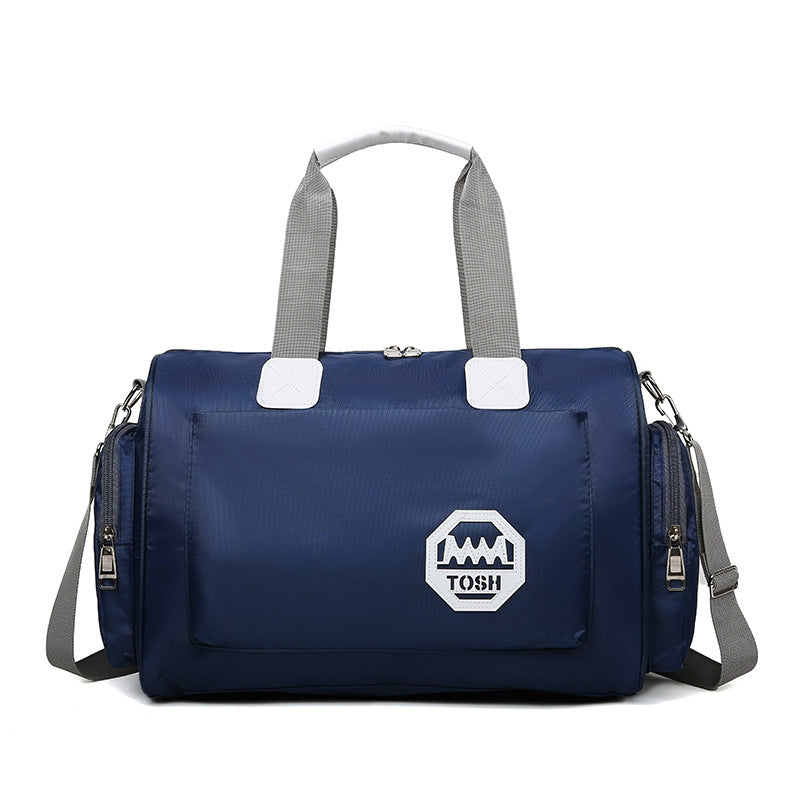 Bolsa de viaje impermeable de gran capacidad con compartimento para zapatos.