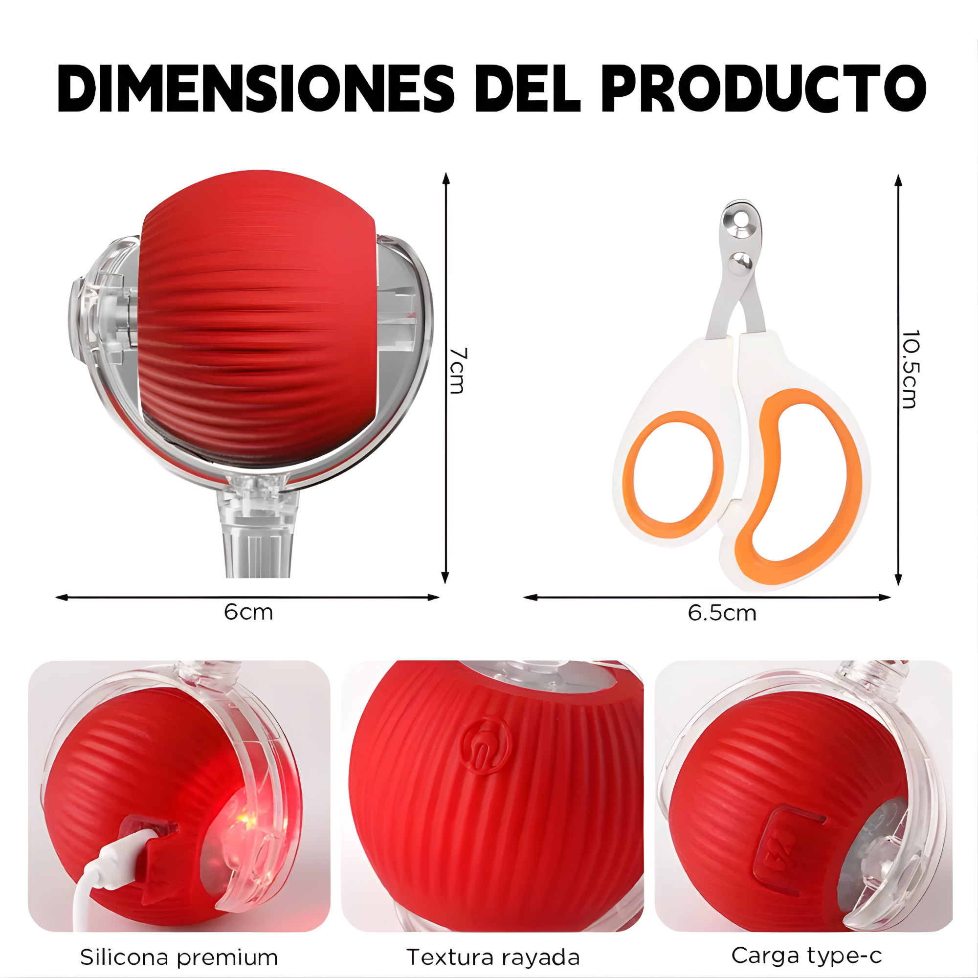 Juguete Pelota Recargable Para Mascota