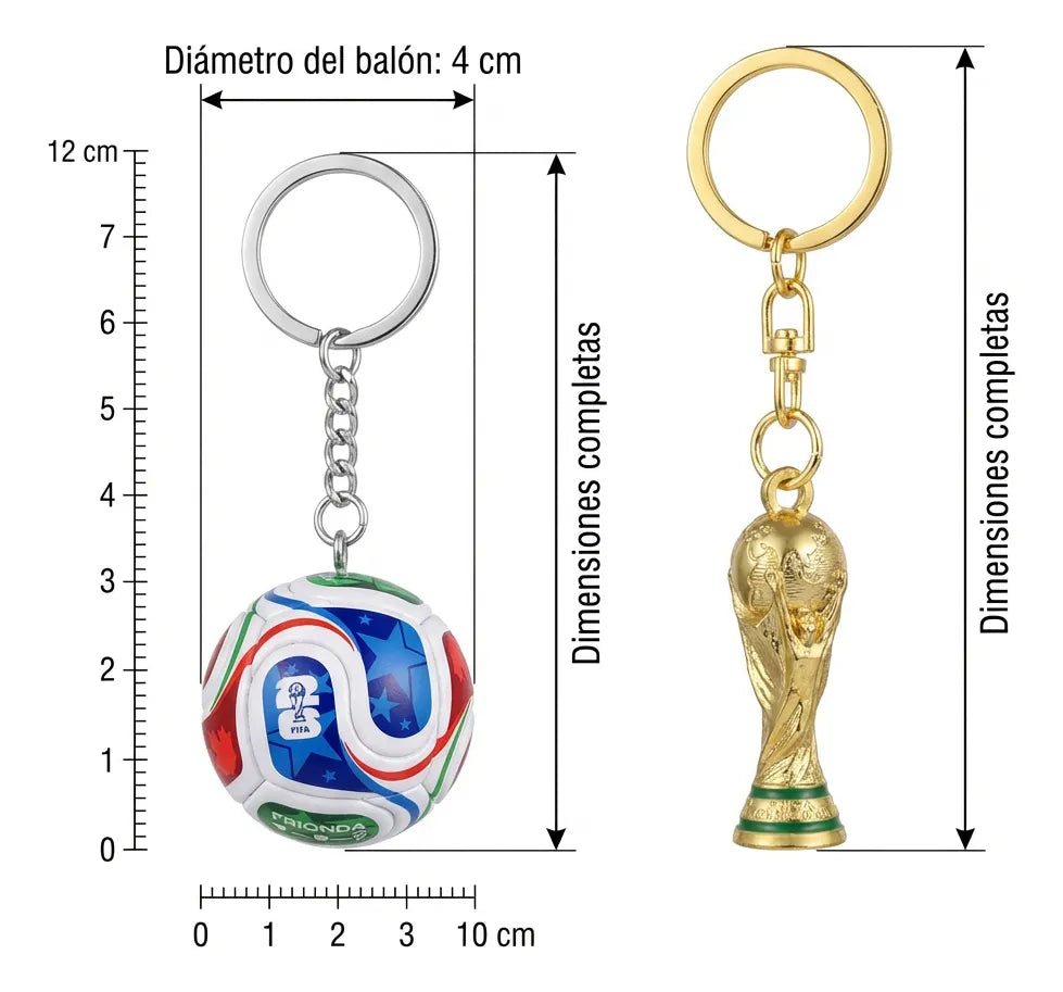 Llavero Balón Fútbol Mundial 2026 Edic