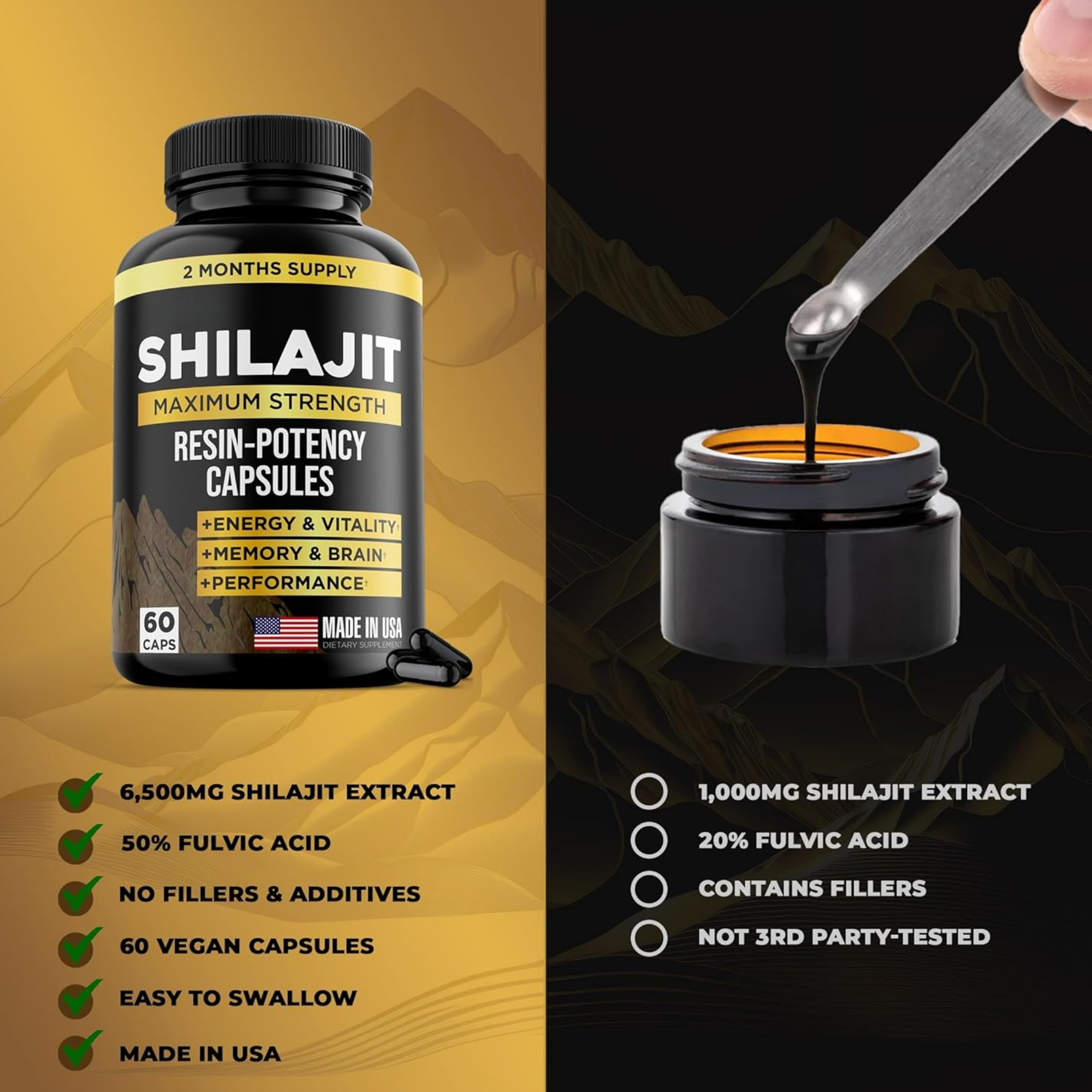Shilajit Capsulas energia y vitalidad