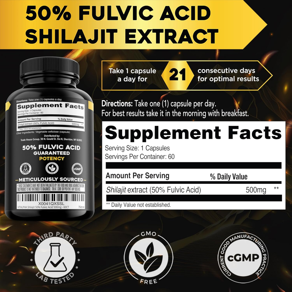 Shilajit Capsulas energia y vitalidad