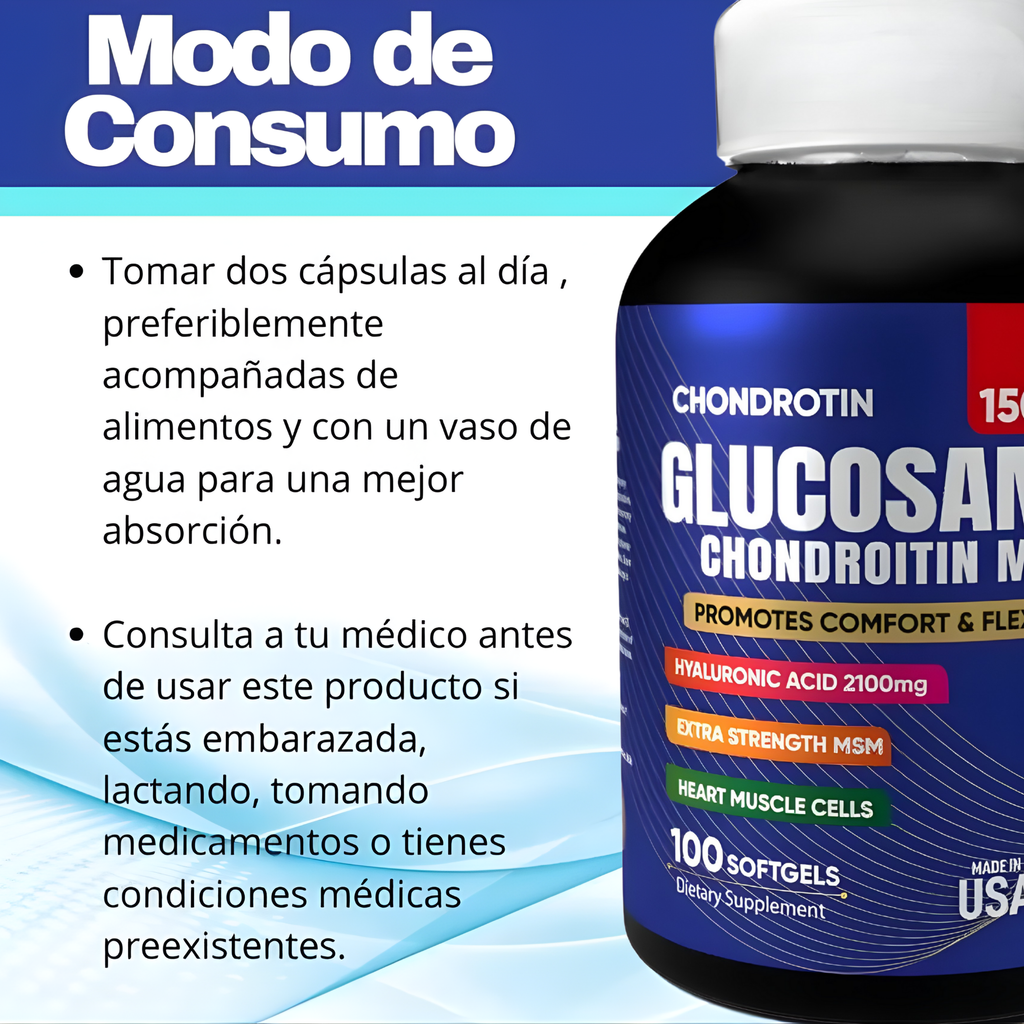 Suplemento Glucosamina Condroitina Msm