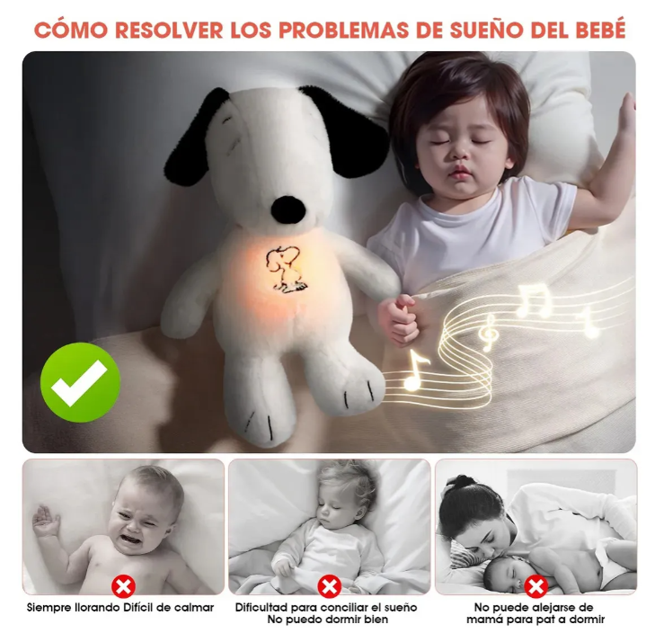 Peluche Snoopy Respiracion Antiestres