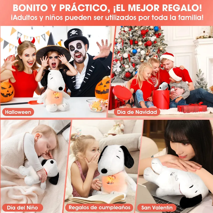 Peluche Snoopy Respiracion Antiestres