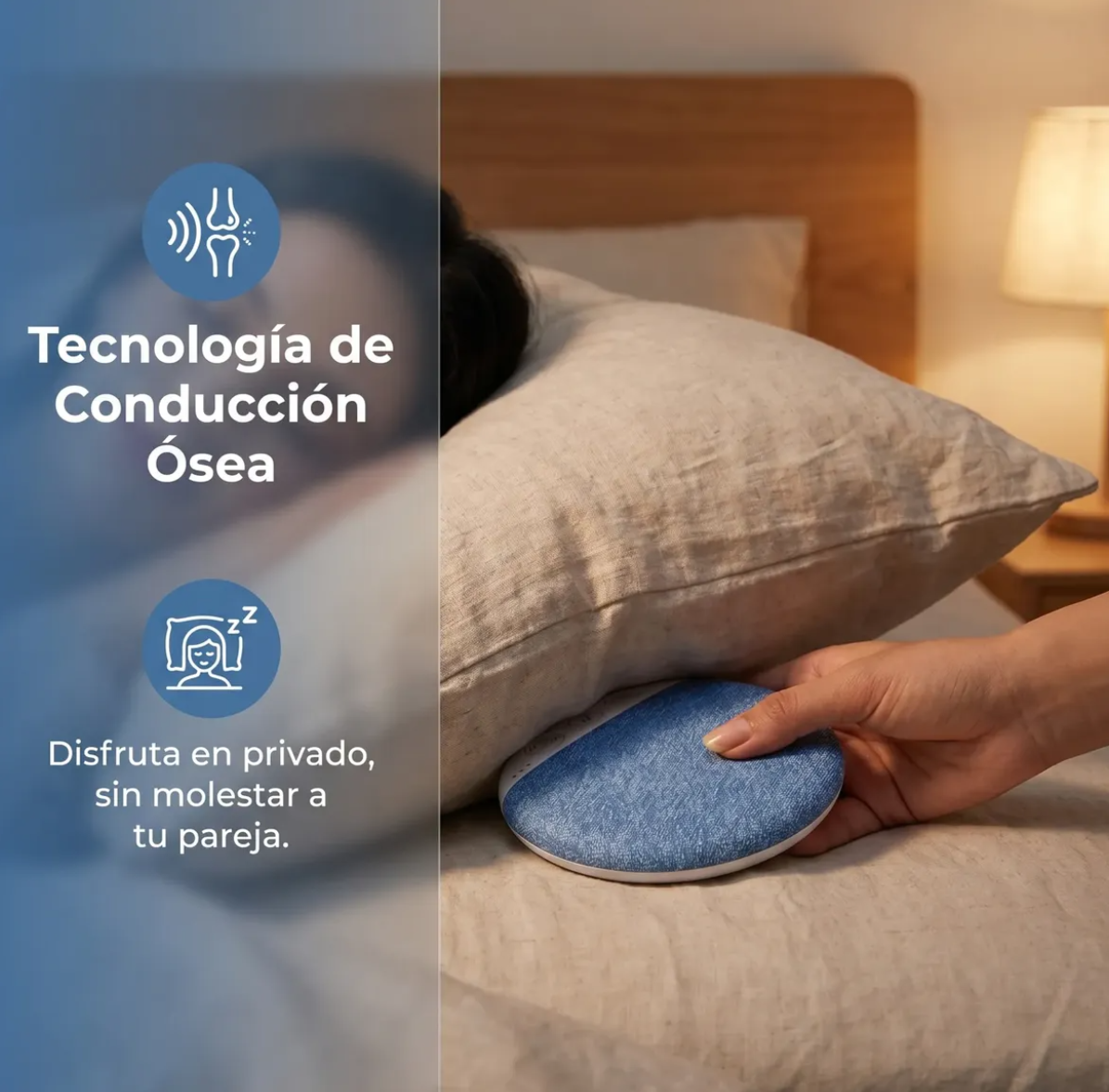 Bocina Tipo Almohada Bluetooth Dormir