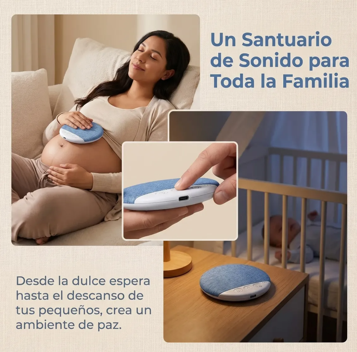 Bocina Tipo Almohada Bluetooth Dormir