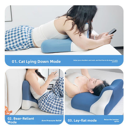 Almohada ergonómica de espuma viscoelástica con soporte