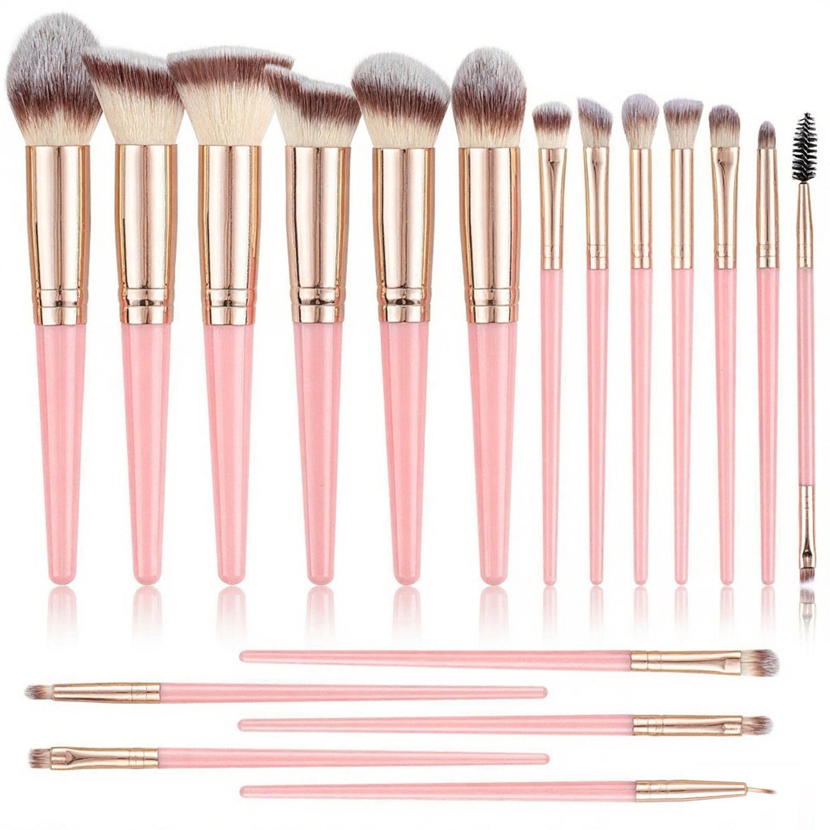 Brocha para sombras de ojos y base de maquillaje