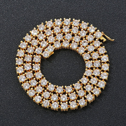 Collar de cadena con circonitas