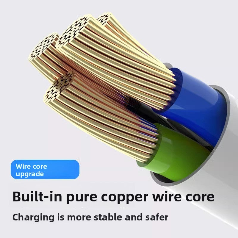 Cable USB de carga rapida de longitud extendida para dispositivos Android y Tipo-C