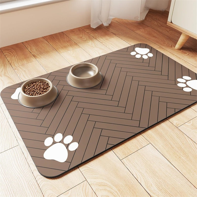 Alfombrilla de alimentación para mascotas suave
