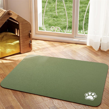 Alfombrilla de alimentación para mascotas suave