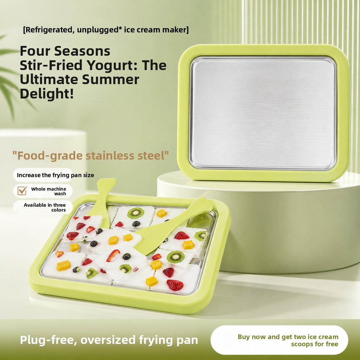 Máquina manual para hacer helados