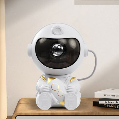 Lámpara de noche con proyección de estrellas de astronauta y control remoto.