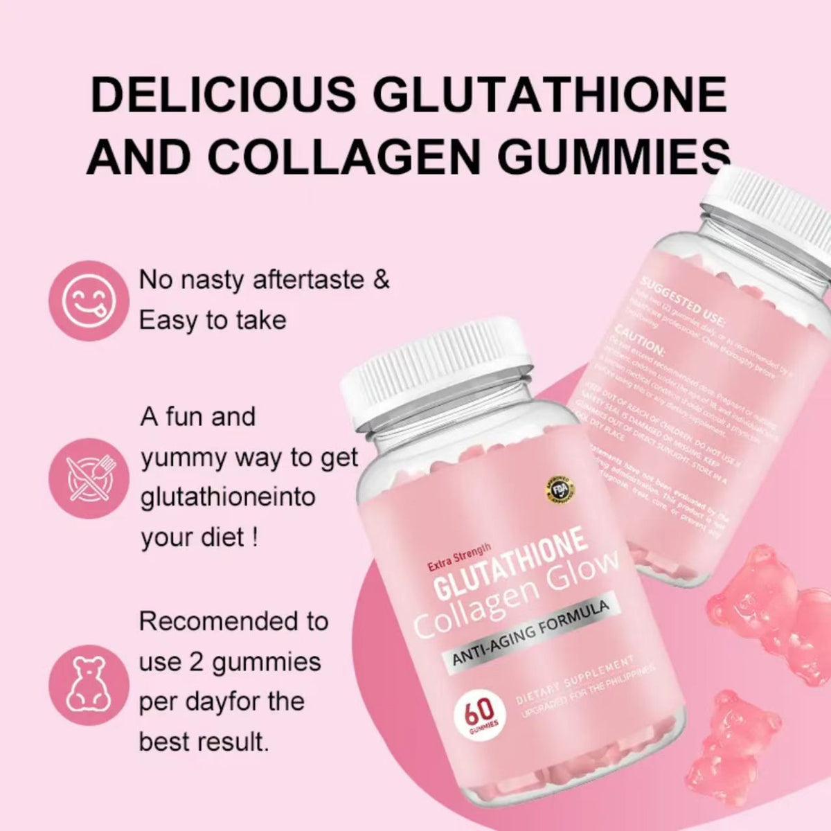 Gomitas antienvejecimiento con colágeno