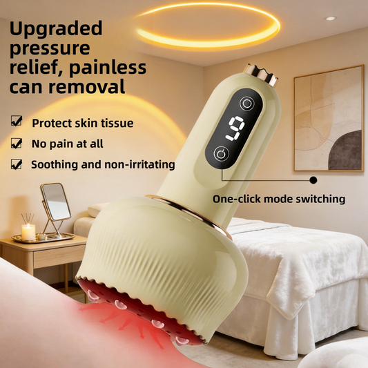 Masajeador multifuncional Gua Sha recargable con funcion térmica