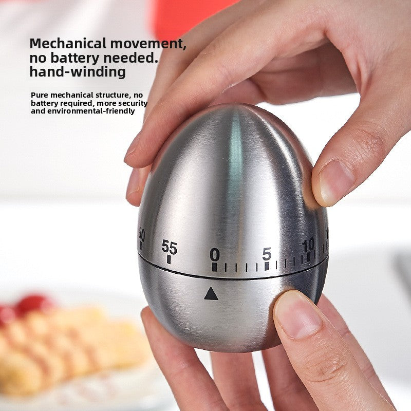 Temporizador de cocina mecánico de acero inoxidable