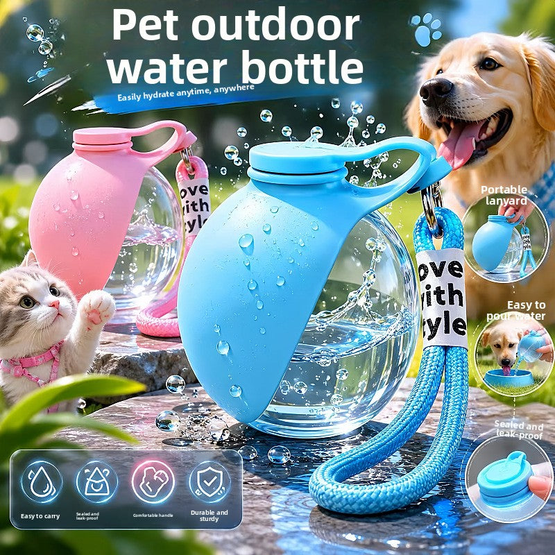 Botella de agua plegable para mascotas