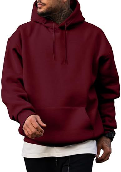 Sudadera de color liso estilo americano con capucha