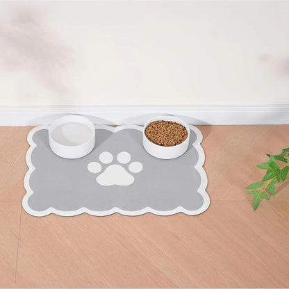 Alfombrilla de alimentación para mascotas suave