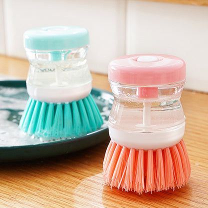 Cepillo de cocina con dispensador automático de líquido