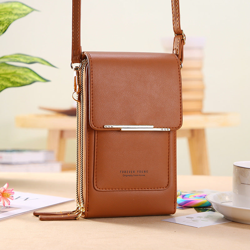 Bolso bandolera para teléfono con pantalla táctil