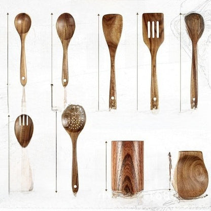 Utencilios de cocina de madera