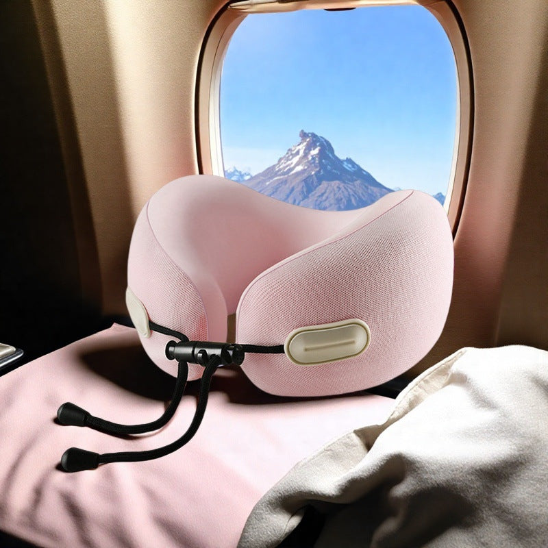 Almohada de viaje para el cuello en forma de U con espuma viscoelástica