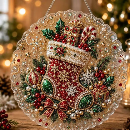 5D Diamond Painting Christmas Ornament