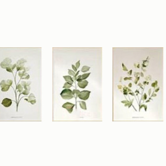 Juego de 3 lienzos decorativos modernos con paisajes estilos nórdicos