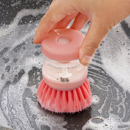 Cepillo de cocina con dispensador automático de líquido