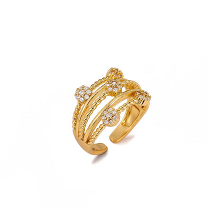 Anillo con diseño abierto
