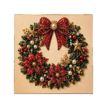 Christmas Diamond Painting DIY Set with Santa Claus and Reindeer Design