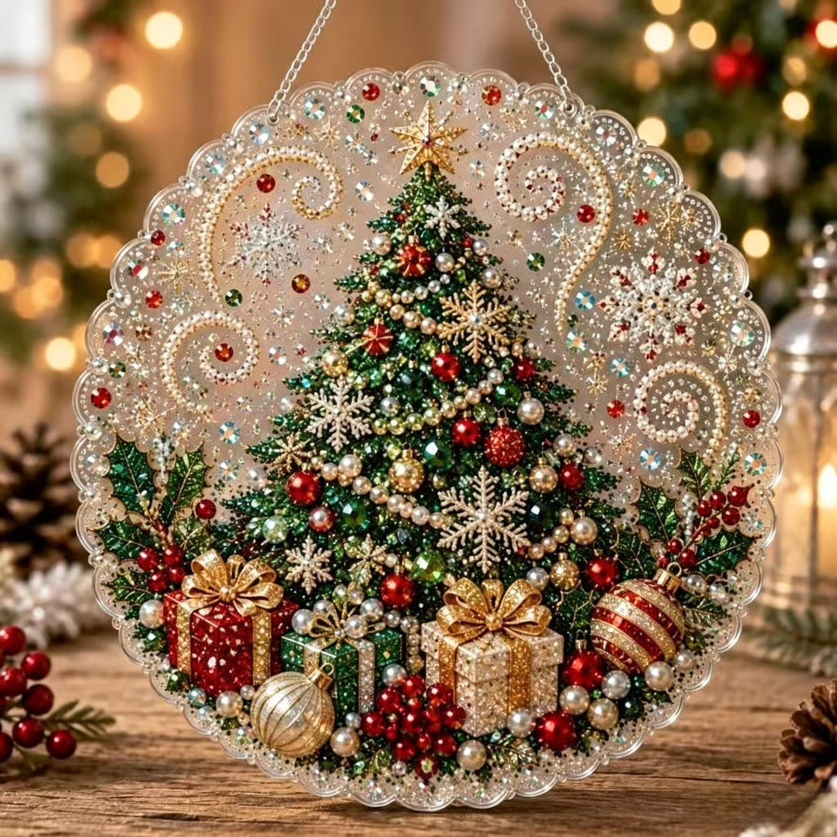 5D Diamond Painting Christmas Ornament