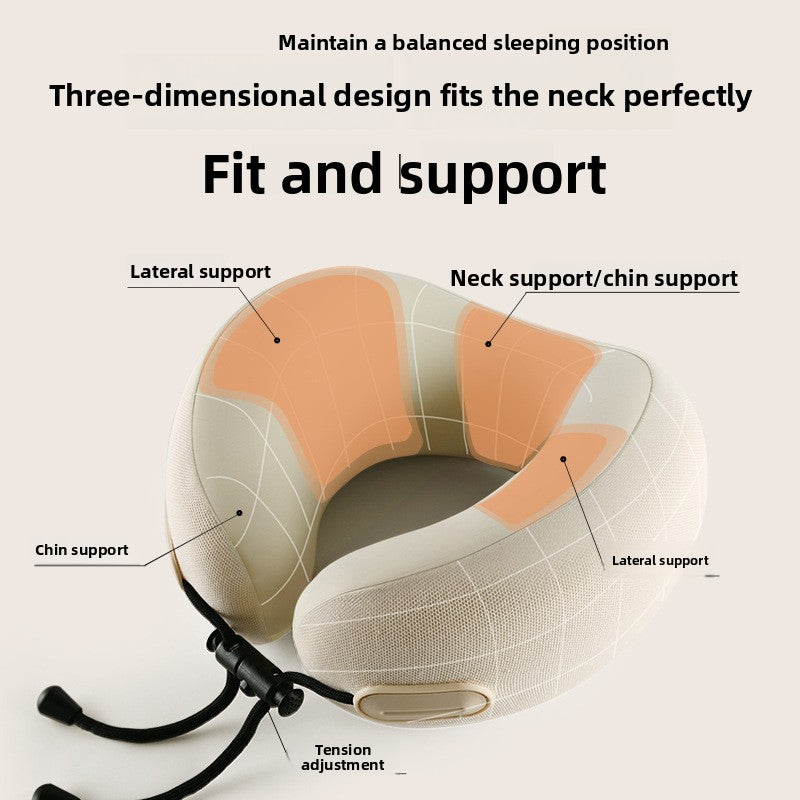 Almohada de viaje para el cuello en forma de U con espuma viscoelástica